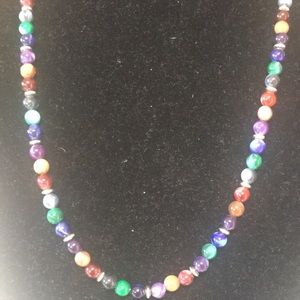 Vintage OMNI Multi colored bead necklace